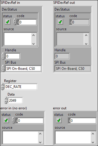 ADIS16448 Write Register.vi